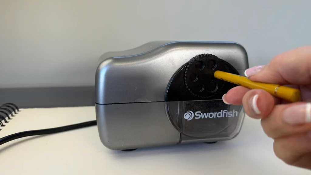 The Swordfish Multipoint is an electric sharpener, perfect for coloured pencil drawings